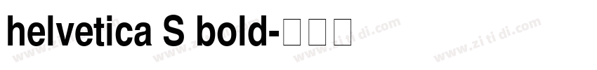 helvetica S bold字体转换